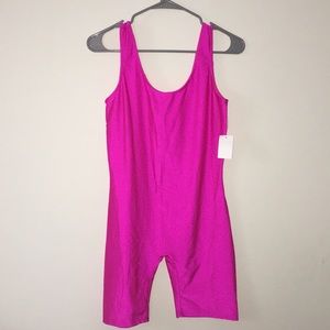 Hot pink unitard